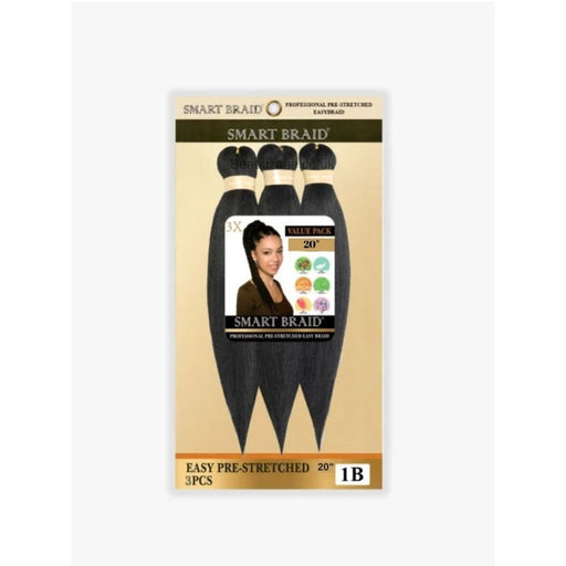 Smart Braid 3X Pack 20" Pre - Stretched Hair, Smart Braid, Beautizone UK