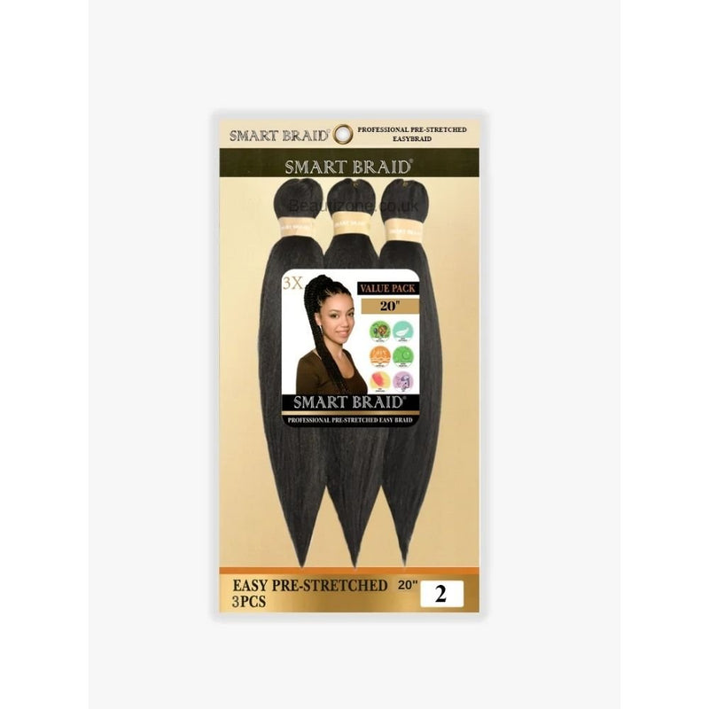 Smart Braid 3X Pack 20" Pre - Stretched Hair, Smart Braid, Beautizone UK