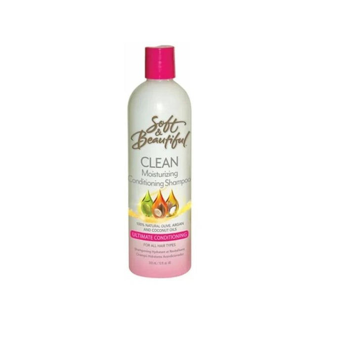 Soft And Beautiful Clean Moiturizing Conditioning Shampoo 355mL/120z, Soft & Beautiful, Beautizone UK