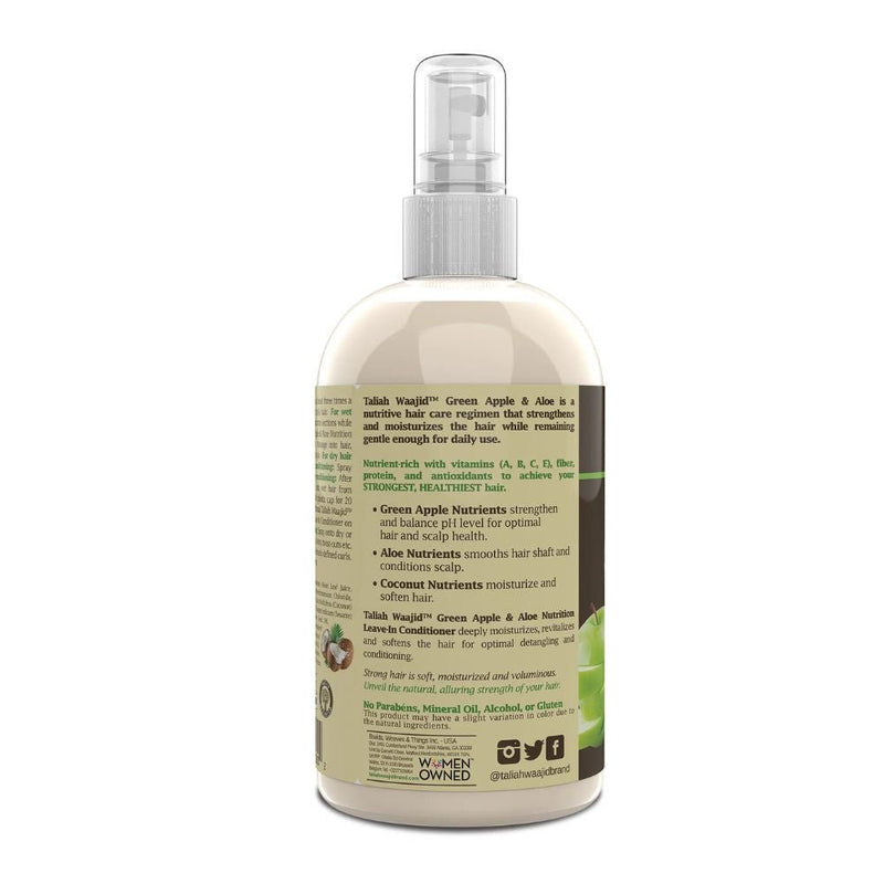 Taliah Waajid Green Apple & Aloe Nutrition Leave - In Conditioner 12oz, Taliah Waajid, Beautizone UK