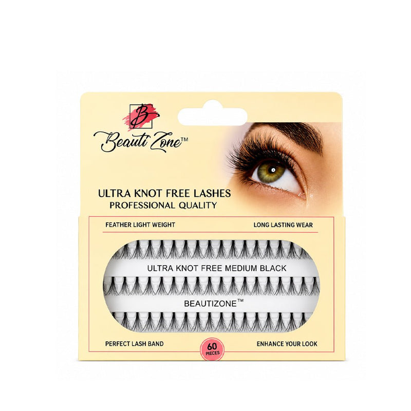 Ultra Knot Free Individual Eyelashes Cluster Lashes - 60 Points, Beautizone, Beautizone UK
