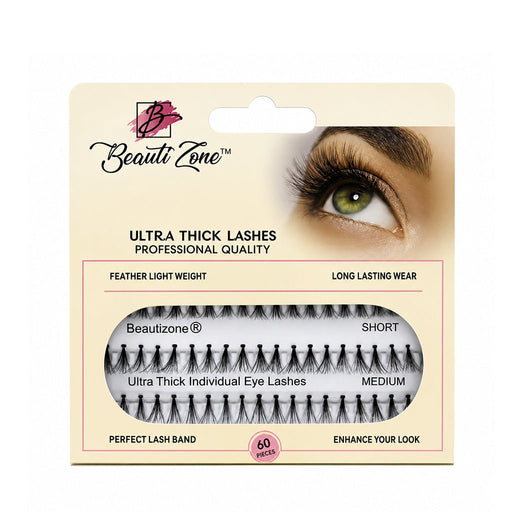 Ultra Thick Individual Cluster Eyelashes - Mix Tray, Beautizone, Beautizone UK