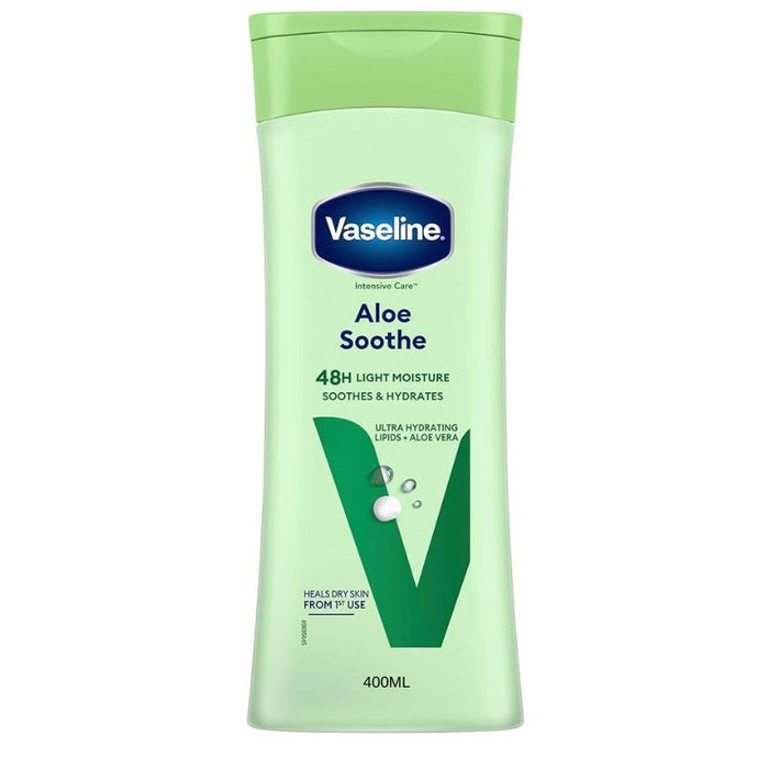 Vaseline Intensive Care Aloe Soothe 48h Lotion 400ml, Vaseline, Beautizone UK