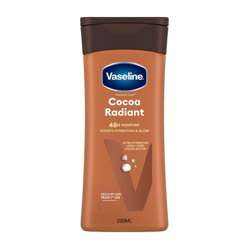 Vaseline Intensive Care Cocoa Radiant Non Greasy Lotion 200ml, Vaseline, Beautizone UK