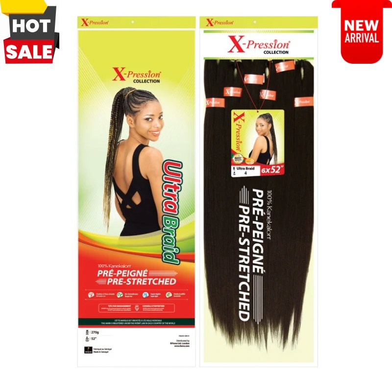 X-Pression - Pre-Stretched 6x Value Pack 52" Length, X-pression, Beautizone UK