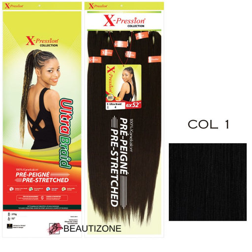 X-Pression - Pre-Stretched 6x Value Pack 52" Length, X-pression, Beautizone UK