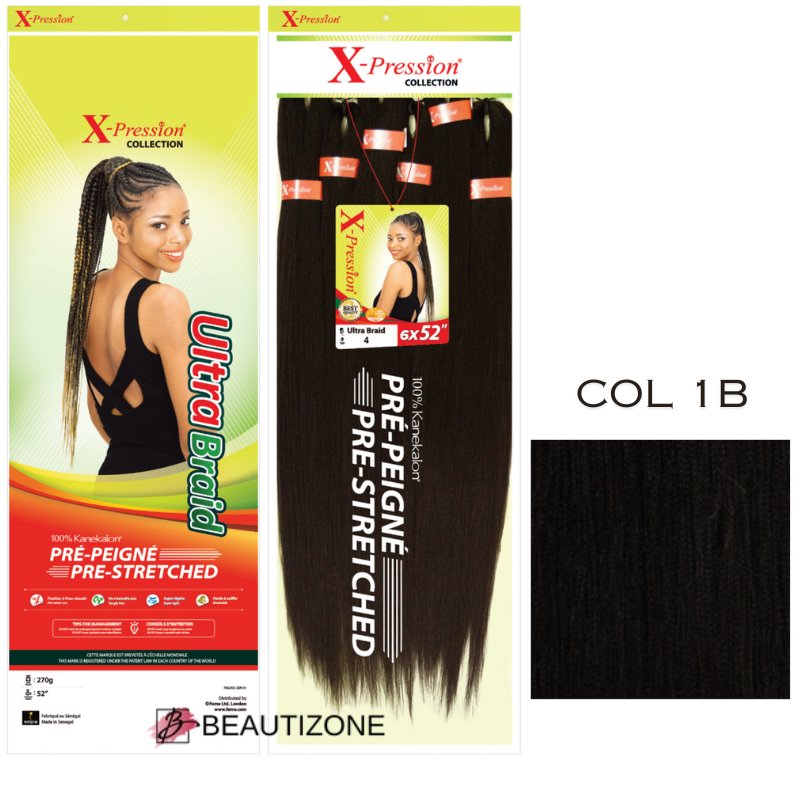 X-Pression - Pre-Stretched 6x Value Pack 52" Length, X-pression, Beautizone UK