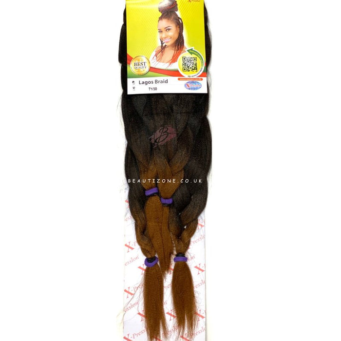 Xpression Braids l Pre Stretched l Lagos Braid l Plaiting Hair for Braids/Plaits, X - pression, Beautizone UK