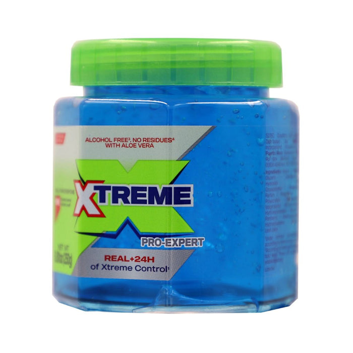 Xtreme Pro - Expert Blue Styling Hair Gel With Aloe Vera 8.81oz/250g, Xtreme, Beautizone UK