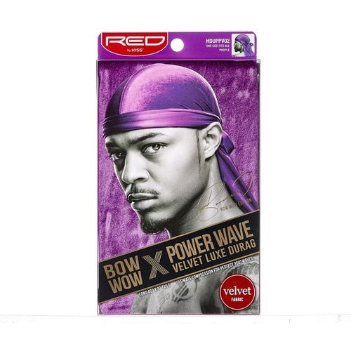 Red By Kiss Bow Vow X Power Wave Luxe Velvet Durag, Red By Kiss, Beautizone UK