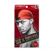 Red By Kiss Bow Vow X Power Wave Luxe Velvet Durag, Red By Kiss, Beautizone UK