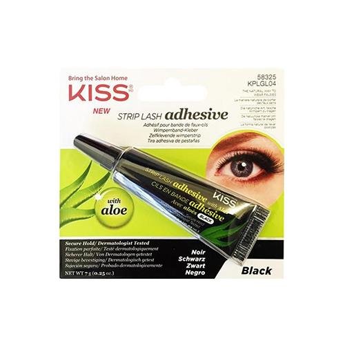 Kiss Strip Eye Lash Adhesive Black With Aloe Vera 7g, Red By Kiss, Beautizone UK