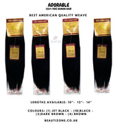 Adorable 100% Human Hair New Yaki Gold Weave Straight Lengths, Adorable, Beautizone UK