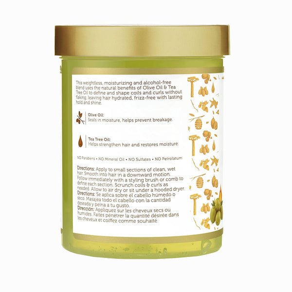 African Pride Moisture Miracle Olive Oil & Tea Tree Oil Max Hold Styling Gel 15oz, African Pride, Beautizone UK