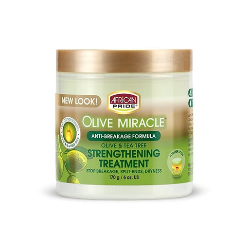 African Pride Olive Miracle Anti-Breakage Strengthening Treatment 170g, African Pride, Beautizone UK