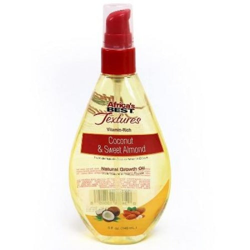 Africa's Best Coconut & Sweet Almond Natural Hair Growth Oil, Vitamin-Rich - 5oz, Africa's Best, Beautizone UK