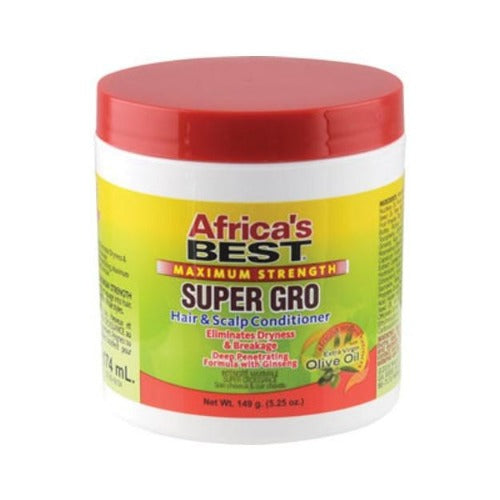 Africa's Best Maximum Strength Super Gro Hair & Scalp Conditioner 149g, Africa's Best, Beautizone UK