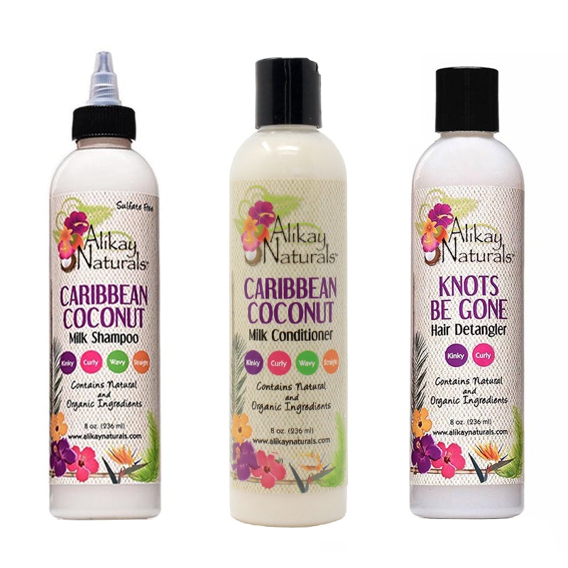 Alikay Naturals Milk Conditioner Milk Shampoo Knots be Gone Set, Alikay Naturals, Beautizone UK