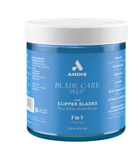 Andis Blade Care Plus Cleaner 7 in 1 For Clipper Blades Jar 473 ml, Andis, Beautizone UK