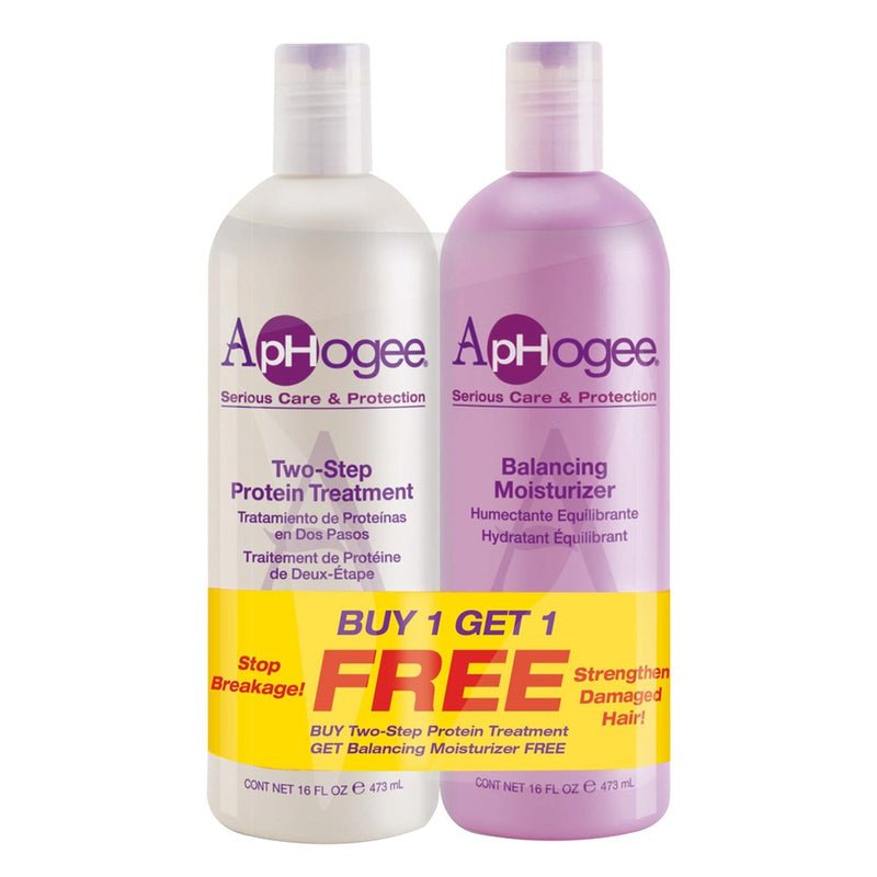 Aphogee -Two Step Treatment (16oz) & Balancing Moisturizer (16oz) Limited Edition, Aphogee, Beautizone UK