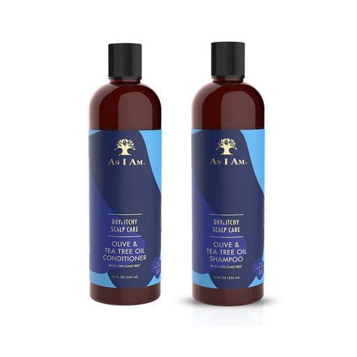 As I Am Tea Tree Oil Conditioner And Tea Tree Oil Shampoo 12 oz Set, As I Am, Beautizone UK