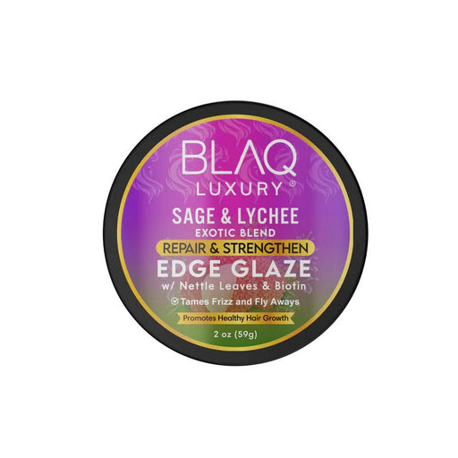 Blaq Luxury Sage & Lychee Repair and Strengthen Edge Glaze 59g, Blaq Luxury, Beautizone UK