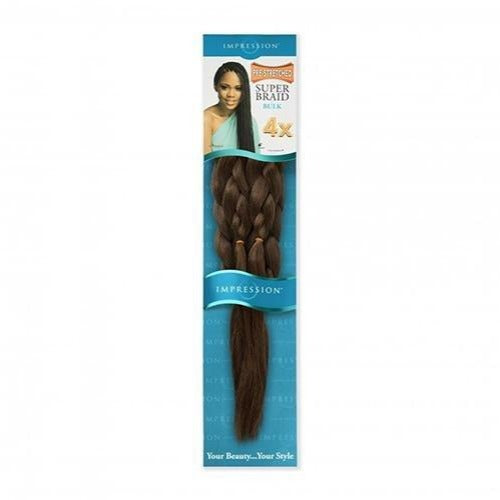 IMPRESSION 4X PRE STRETCHED BRAIDING HAIR EXTENSION 4 X PACK VALUE, Impression, Beautizone UK