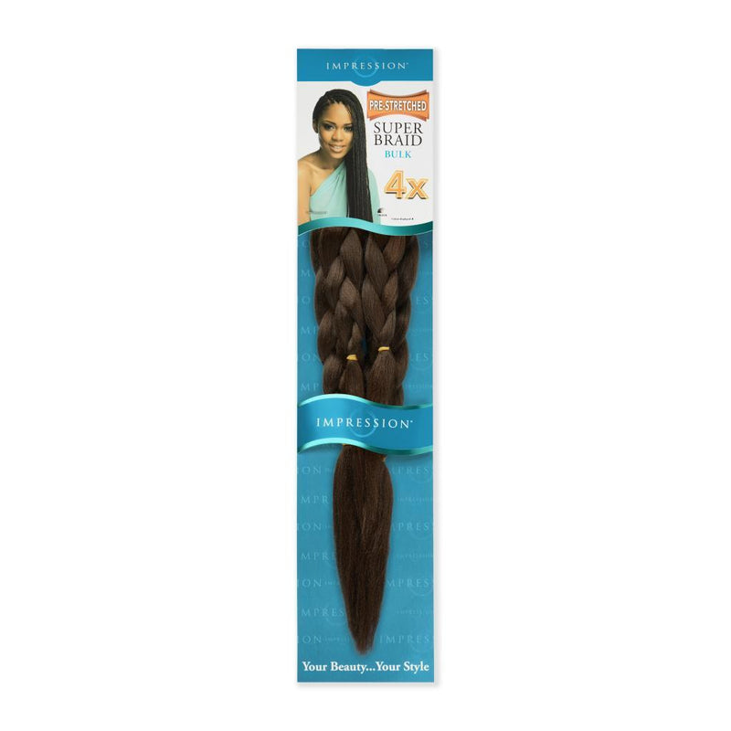 IMPRESSION 4X PRE STRETCHED BRAIDING HAIR EXTENSION 4 X PACK VALUE, Impression, Beautizone UK
