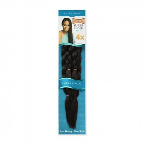 IMPRESSION 4X PRE STRETCHED BRAIDING HAIR EXTENSION 4 X PACK VALUE, Impression, Beautizone UK