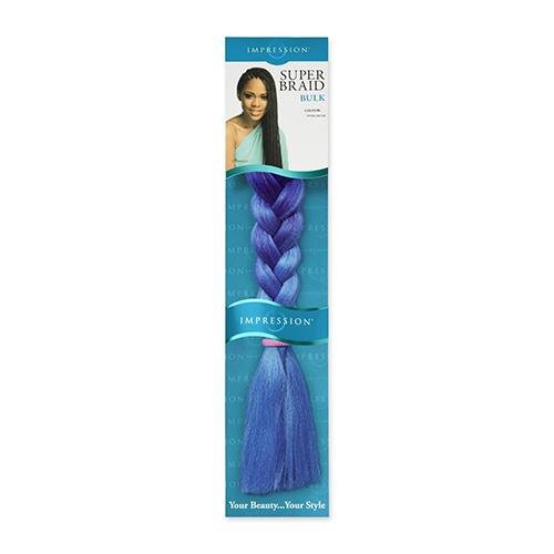 Impression Super Braid Bulk Plaits Braids Hair Extension 86" Long - All Colors, Impression, Beautizone UK