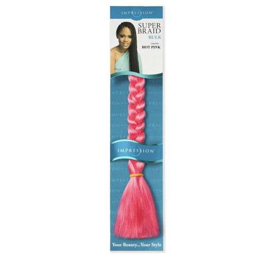 Impression Super Braid Bulk Plaits Braids Hair Extension 86" Long - All Colors, Impression, Beautizone UK