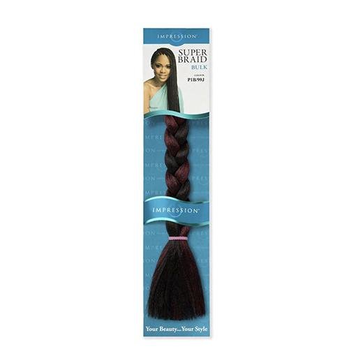 Impression Super Braid Bulk Plaits Braids Hair Extension 86" Long - All Colors, Impression, Beautizone UK