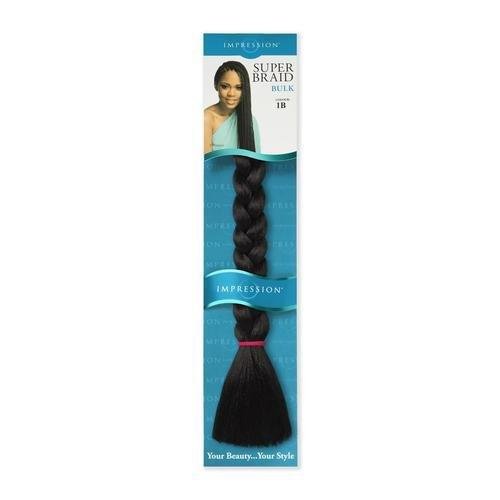 Impression Super Braid Bulk Plaits Braids Hair Extension 86" Long - All Colors, Impression, Beautizone UK