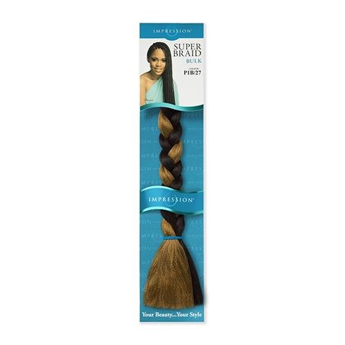 Impression Super Braid Bulk Plaits Braids Hair Extension 86" Long - All Colors, Impression, Beautizone UK