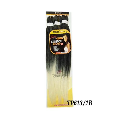 Spetra Spectra Ez Braid Pre-Stretched Braiding Hair 25"- 3 PACK BUNDLE, Spectra, Beautizone UK