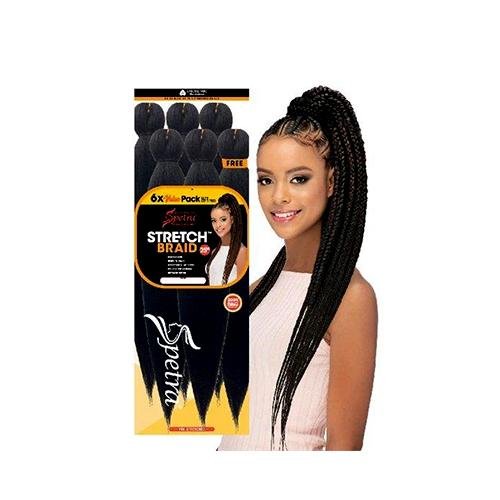 Spetra Spectra Ez Braid Pre-Stretched Braiding Hair 25" - 6 PACK BUNDLE, Spetra, Beautizone UK