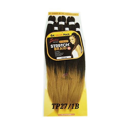 Spetra Spectra Ez Braid Pre-Stretched Braiding Hair 25" - 6 PACK BUNDLE, Spetra, Beautizone UK