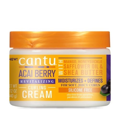 Cantu Acai Berry Revitalizing Curling Cream, 12 oz., Curling Cream, Beautizone UK