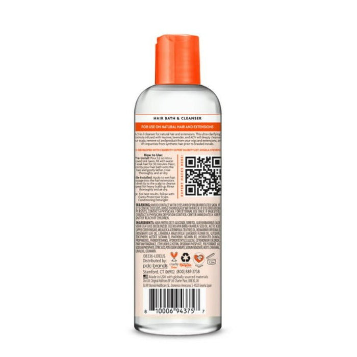 Cantu Protective Styles by Angela Hair Bath & Cleanser with Apple Cider Vinegar & Aloe, 296ml, Cantu, Beautizone UK