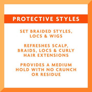 Cantu Protective Styles by Angela Set & Refresh Foam with Apple Cider Vinegar & Aloe 237ml, Cantu, Beautizone UK