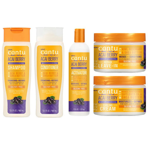 Cantu Revitalizing Shampoo Revitalizing Conditione Leave-in Repair Cream Revitalizing Curling Cream Revitalizing Curl Activator Cream Set, cambo pack, Beautizone UK