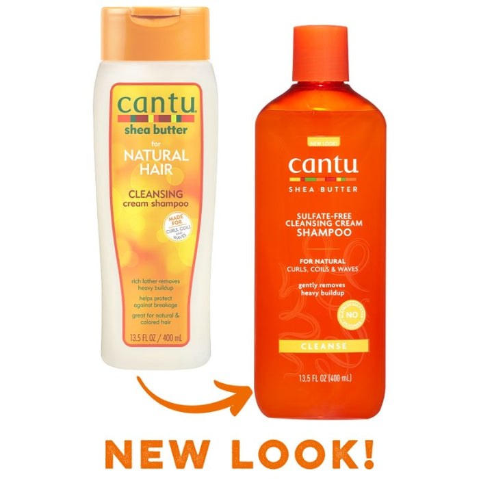 Cantu Shea Butter Natural Hair Cleansing Cream Shampoo 400ml, Cantu, Beautizone UK