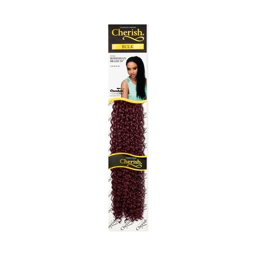 Cherish Bohemian Bulk 20-inch Synthetic Hair Braids - 99J Wine Red | Beautizone UK