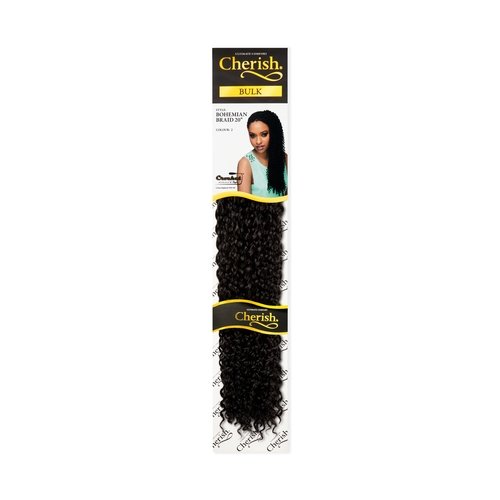 Cherish Bohemian Bulk 20-inch Synthetic Hair Braids - 2 Dark Brown | Beautizone UK