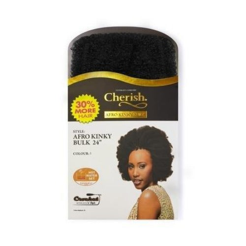 Cherish Bulk - Afro Kinky Bulk 24" Inches Length, Cherish, Beautizone UK
