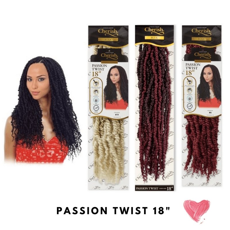 Cherish Passion Twist Braiding Hair Crochet Hair Braid 18" Length, CHERISH, Beautizone UK