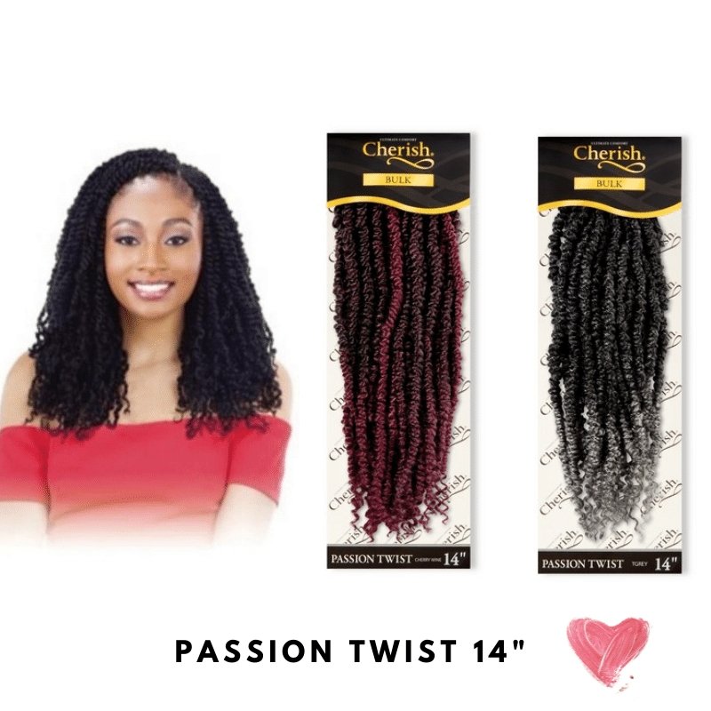 Cherish Passion Twist Crochet Hair Braid 14" Length, CHERISH, Beautizone UK
