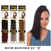 Cherish Water Wave Bulk 22'' Crochet Hair Braids (All Colours), Cherish, Beautizone UK
