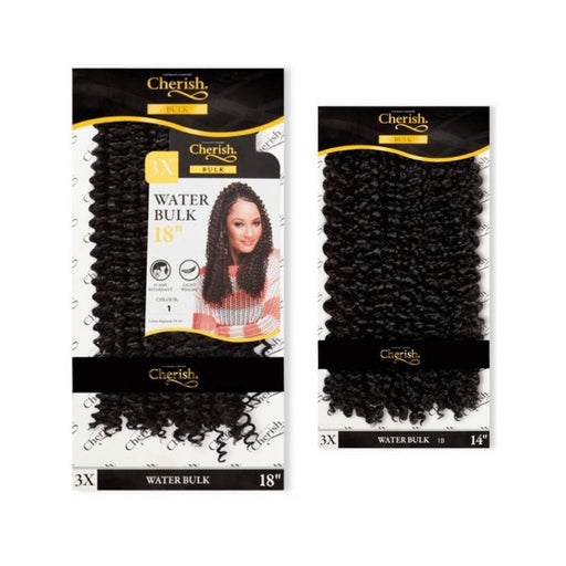 Cherish Water Wave Bulk Crochet Hair 3x Value Pack 14" & 18" inches, Cherish, Beautizone UK