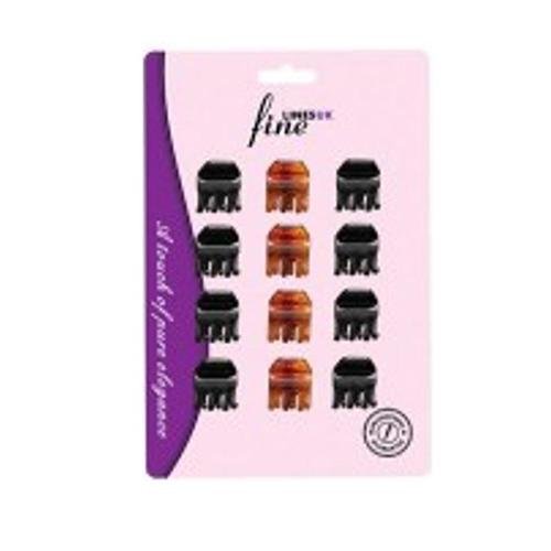Fine Lines 12Pcs Mini Claw Clips # 6201, Fine Lines, Beautizone UK